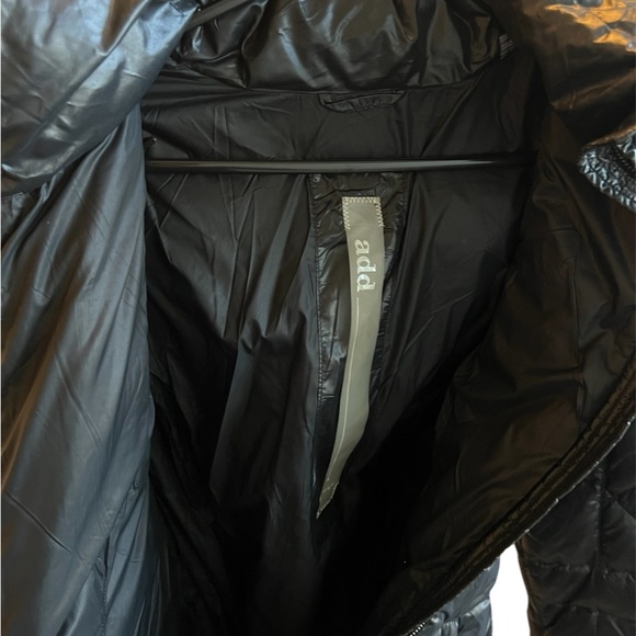 Add Down Black Puffer Jacket with Diamond Quilting - Picture 7 of 14